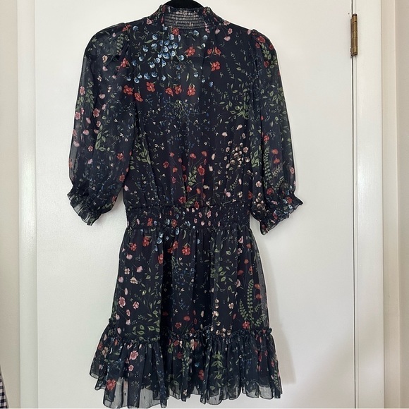 Joie Shima Floral Puff Sleeve Dress - Picture 8 of 9